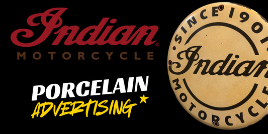 Indian Motorcycle Porcelain & Neon Signs – Licensed Authentic Collectible by Porcelain Advertising