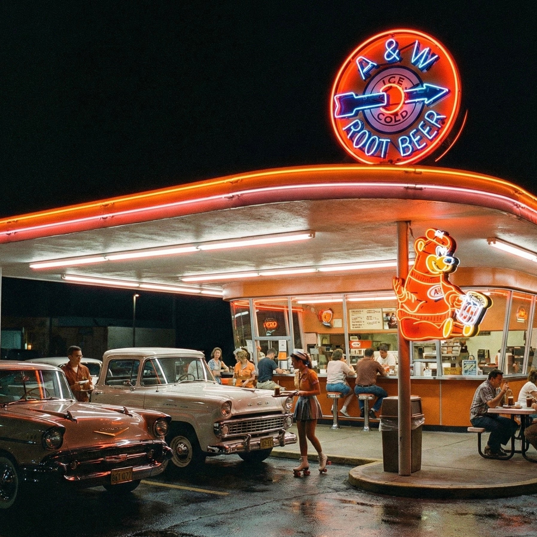 Root Beer Porcelain & Neon Signs | Vintage Soda Fountain Americana