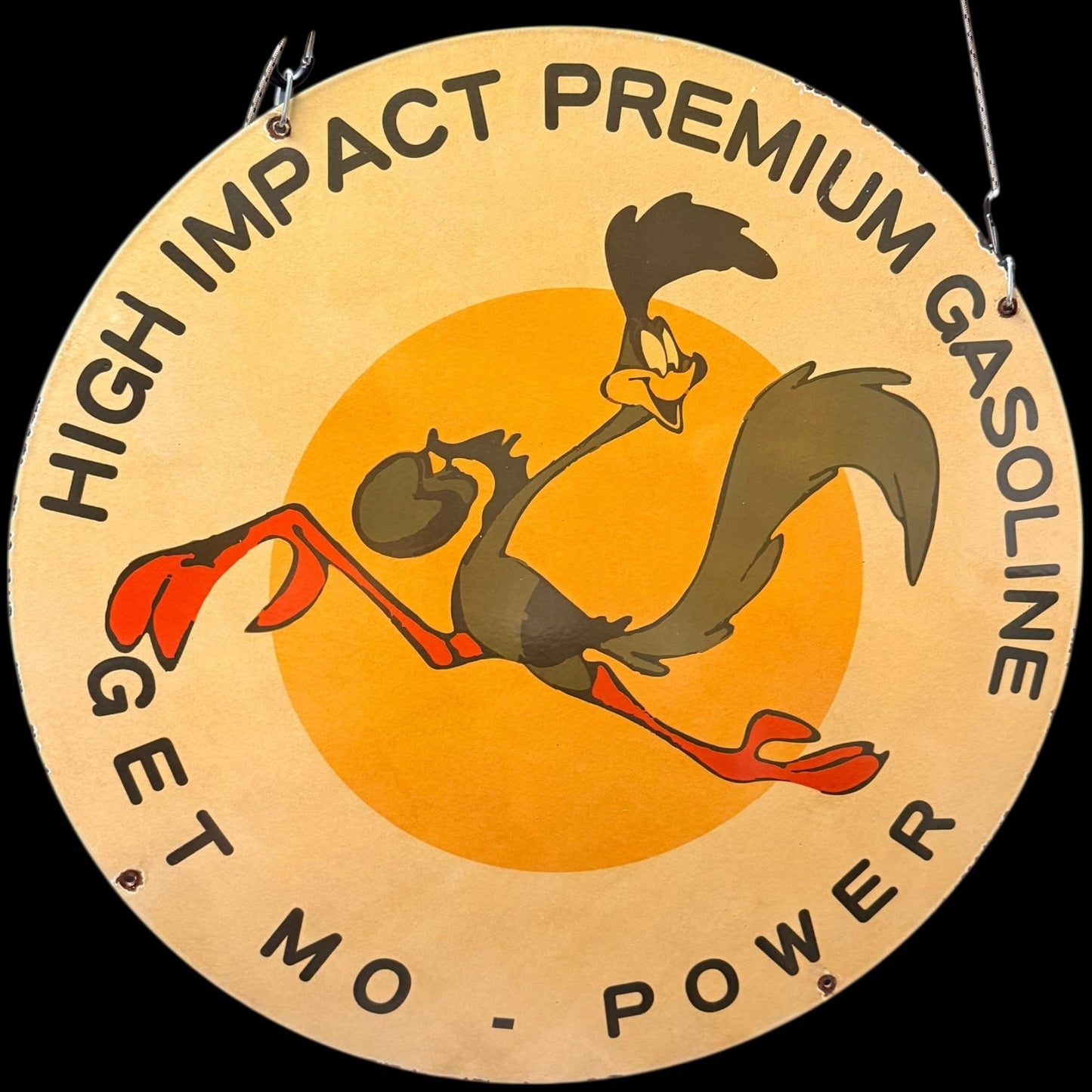 Mopar Mo-Power Road Runner Large Porcelain Enamel Sign (SS 30-Inch)