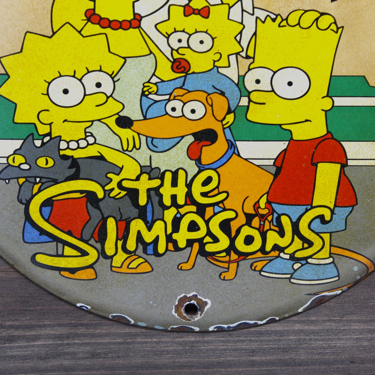 The Simpsons Iconic Television Porcelain Enamel Sign (12in)
