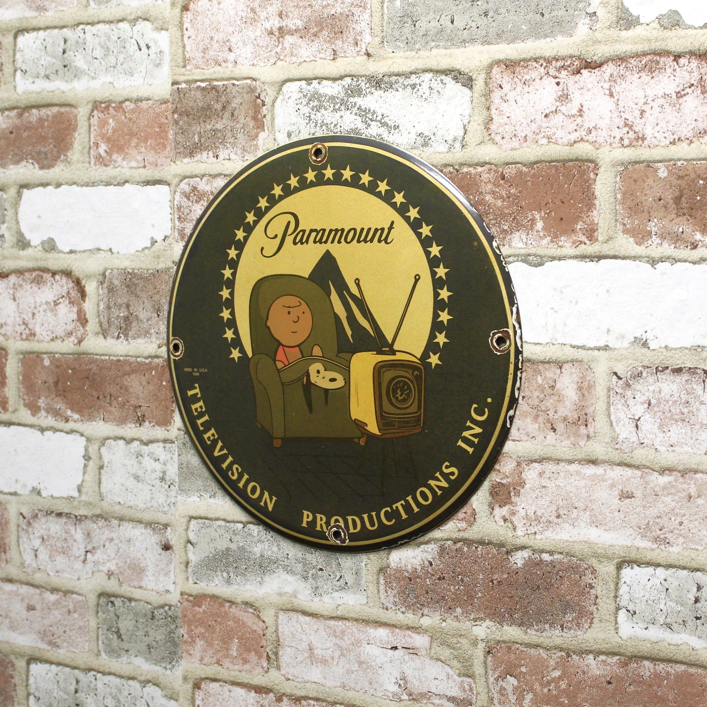 Paramount Television Productions Porcelain Enamel Sign (12in)