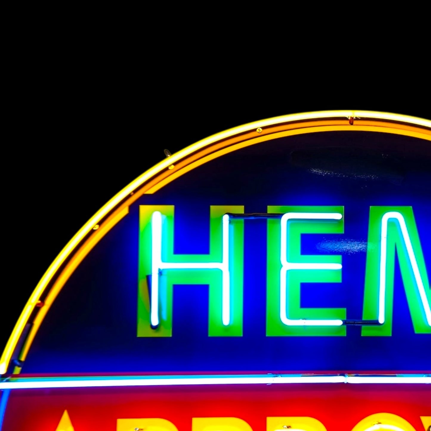 Retro Hemi Superbird Approved Glass Neon Porcelain with Steel Can Reproduction