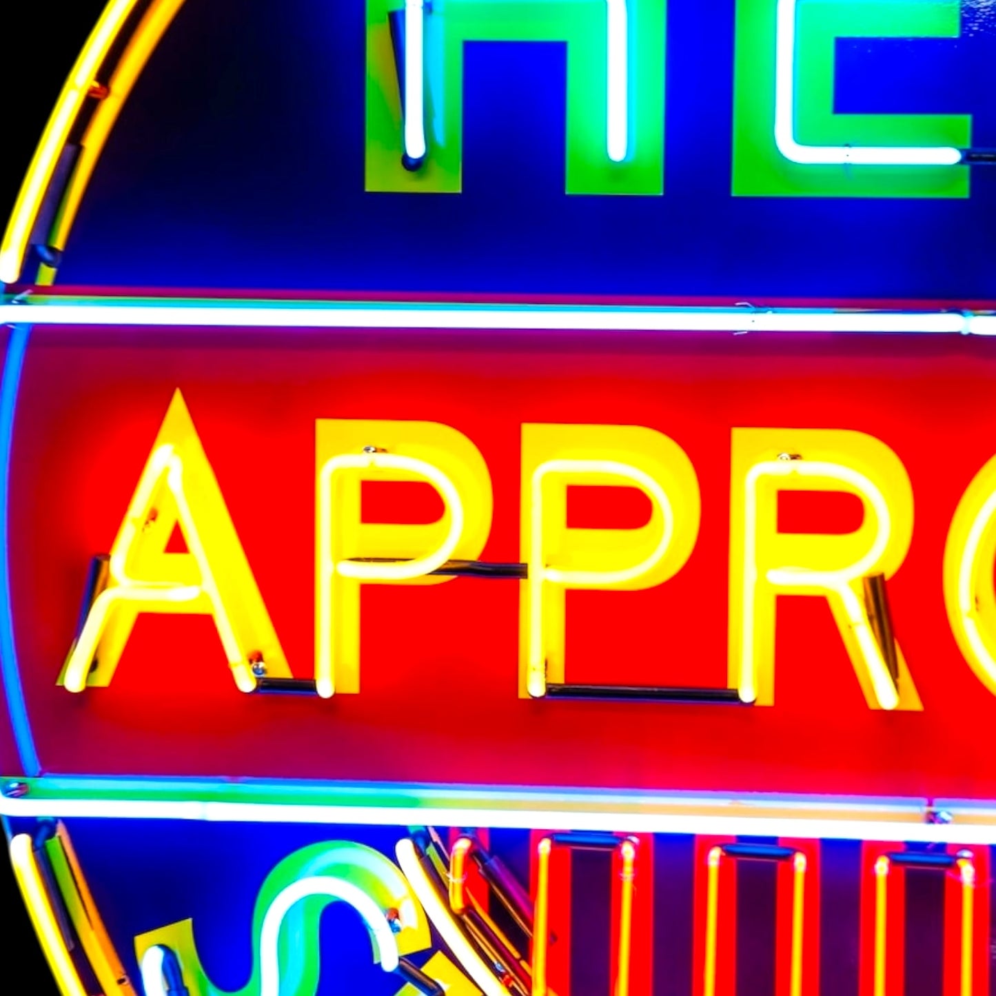 Retro Hemi Superbird Approved Glass Neon Porcelain with Steel Can Reproduction