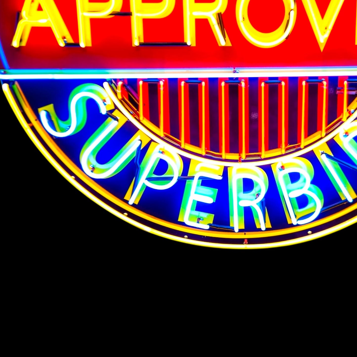 Retro Hemi Superbird Approved Glass Neon Porcelain with Steel Can Reproduction