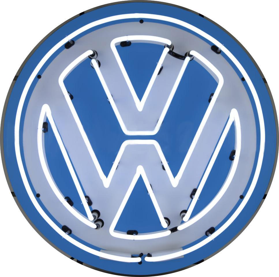 Shop Handcrafted Neon VW Volkswagen Porcelain Signs with Can