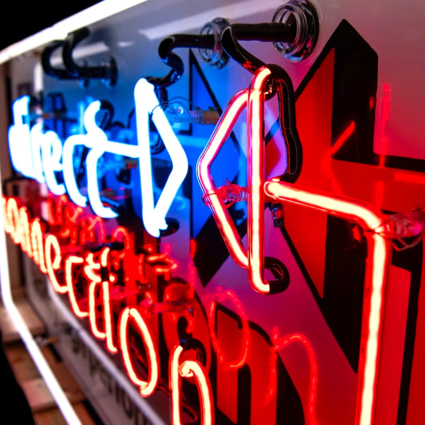 Mopar Direct Connection Neon Sign - Real Glass & Porcelain - Factory Performance Parts