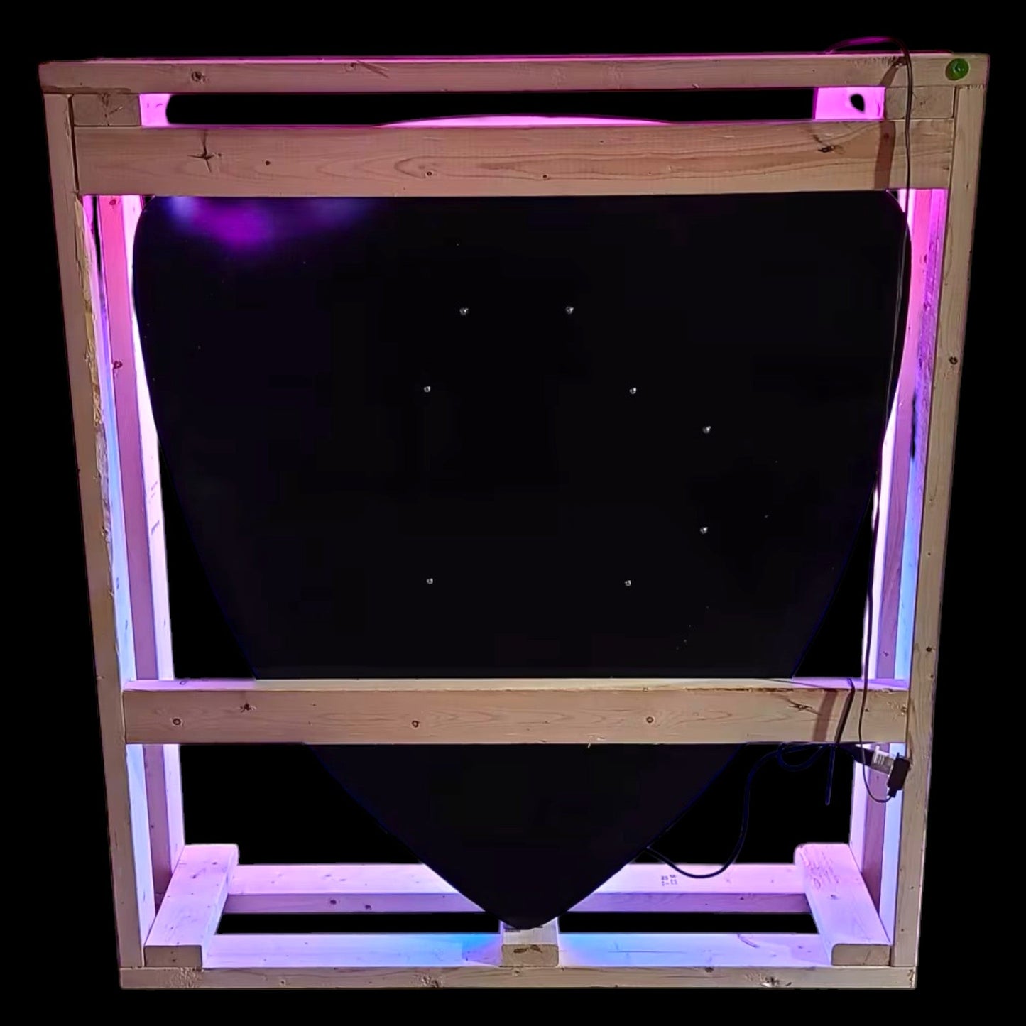 Charging Bull Shield Lamborghini Design - Neon Porcelain Die Cut Sign with Can