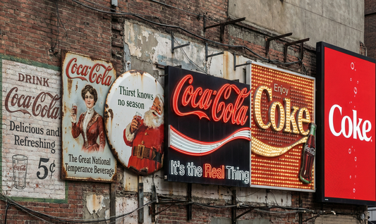 The Evolution The History of Coca-Cola Signs: How an American Brand Shaped the World of Vintage Advertising