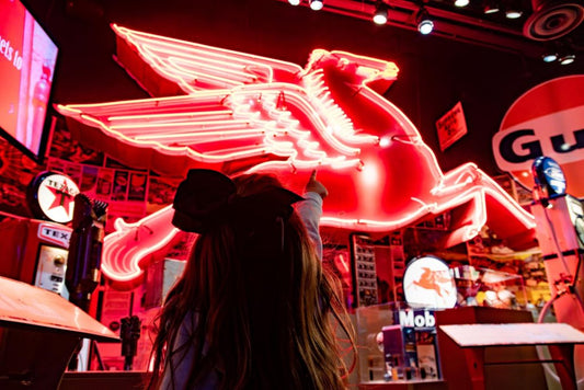 Remember the Mobil Pegasus Neon: America's Gas Station Symbol of Speed and Service
