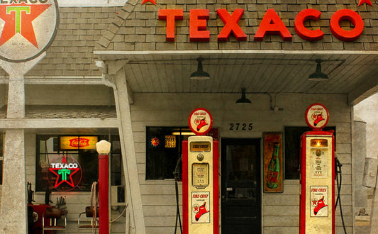 Texaco vintage neon porcelain enamel neon signs at gas station advertisements for sale reproductions