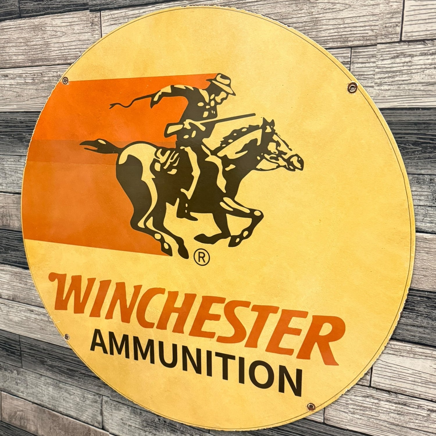 30" Round Porcelain Signs