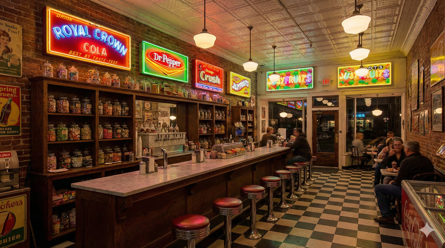 Retro Diner, Candy, & Soda Shop