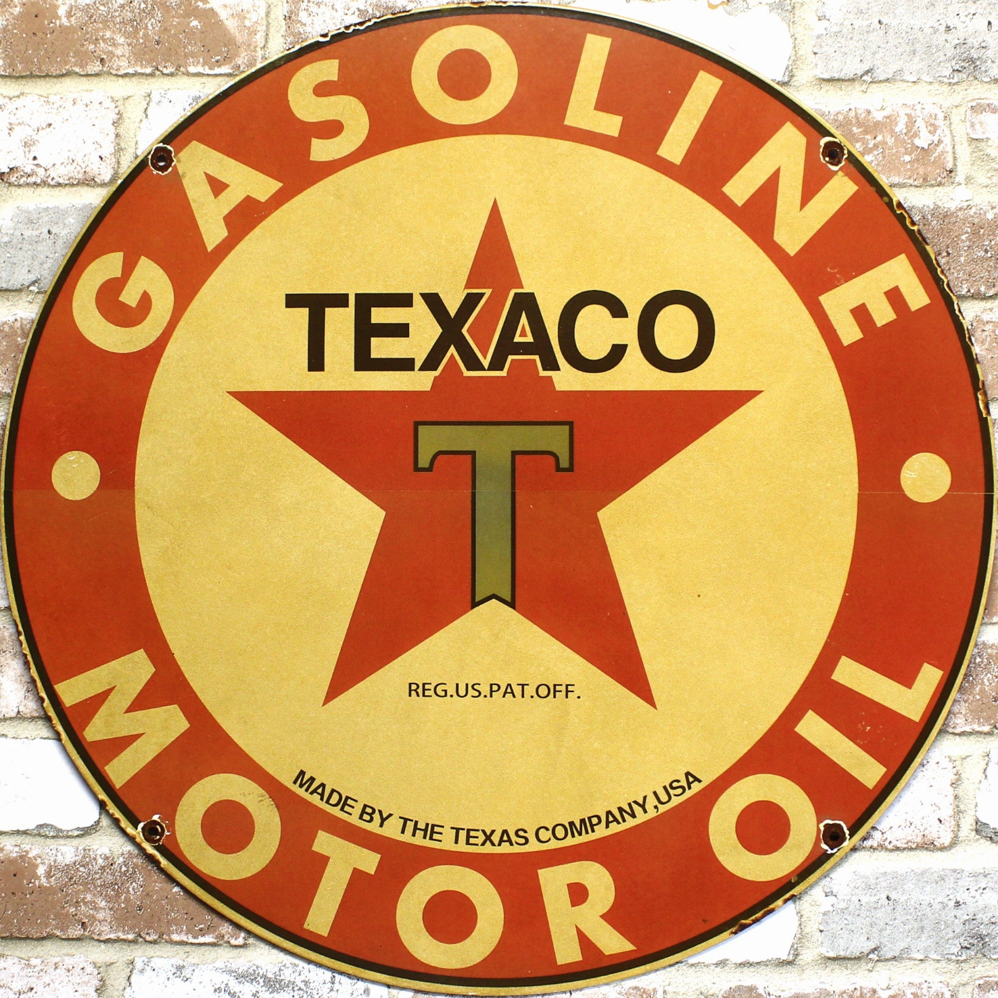 Texaco Gasoline Motor Oil 24