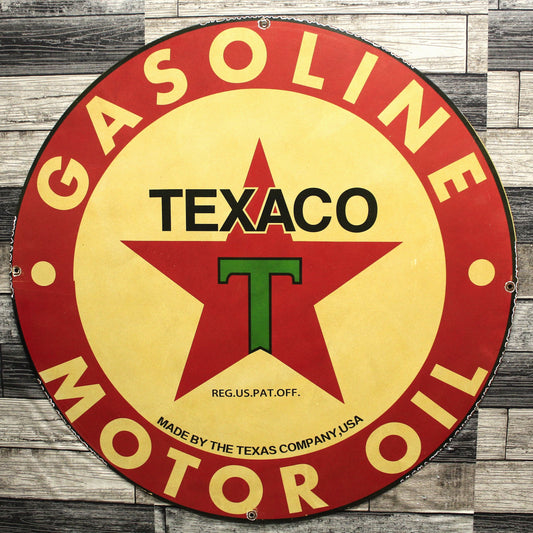 Shop Old Porcelain Signs Texaco Star Gasoline Classic 