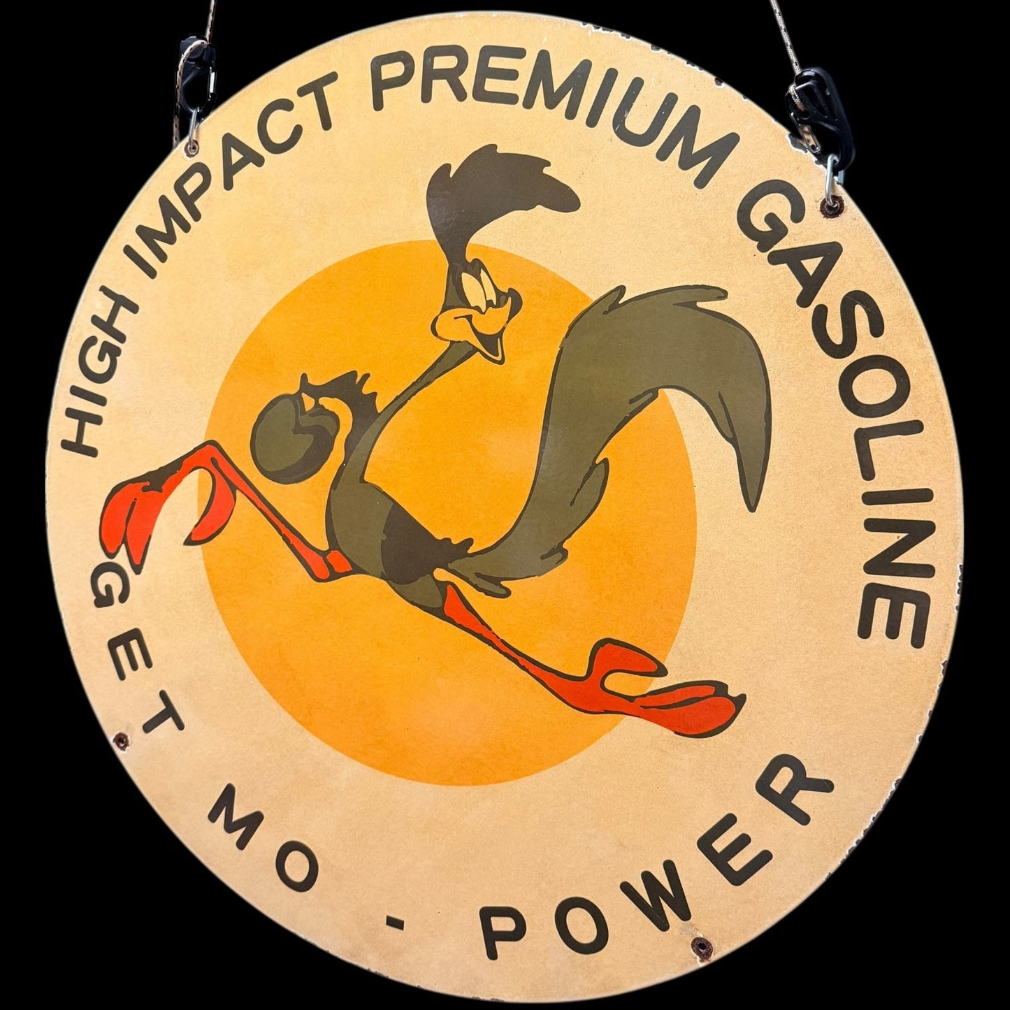 Mopar Mo-Power Road Runner Large Porcelain Enamel Sign (SS 30-Inch)