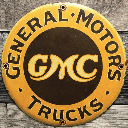 Where to Find General Motors Trucks GMC  Vintage Porcelain Signs