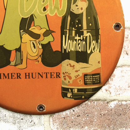 Mountain Dew It'll Tickle Your Innards Porcelain Enamel Sign (12in)