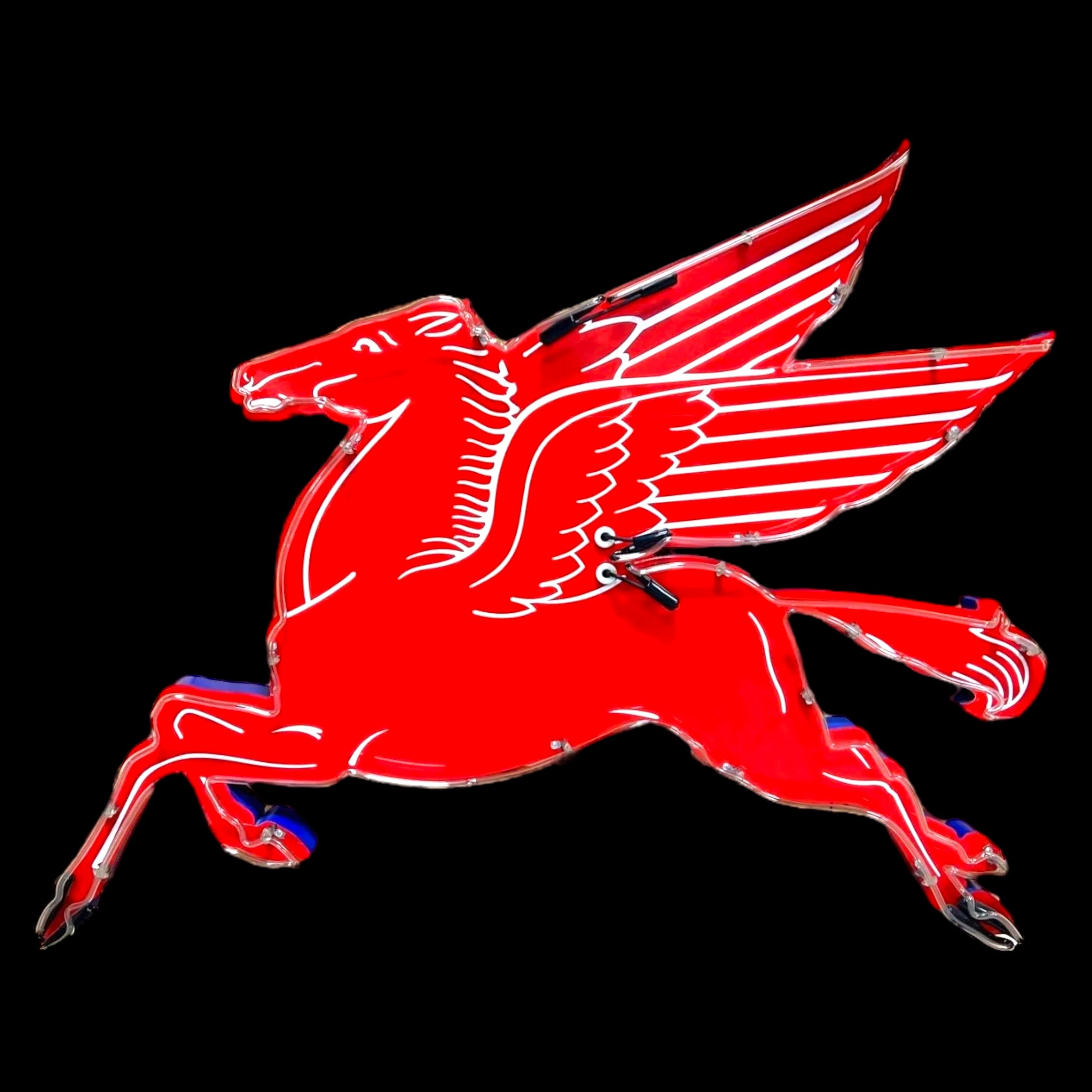 XL Pegasus Real Neon Sign - Vintage Mobil Gas Station Reproduction