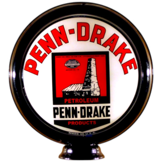 Penn-Drake Petroleum Lighted Globe Gas Pump Topper