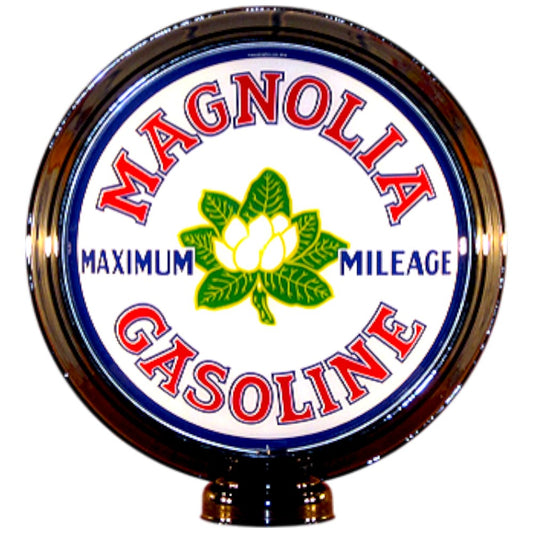 Magnolia Gasoline Lighted Globe Gas Pump Topper