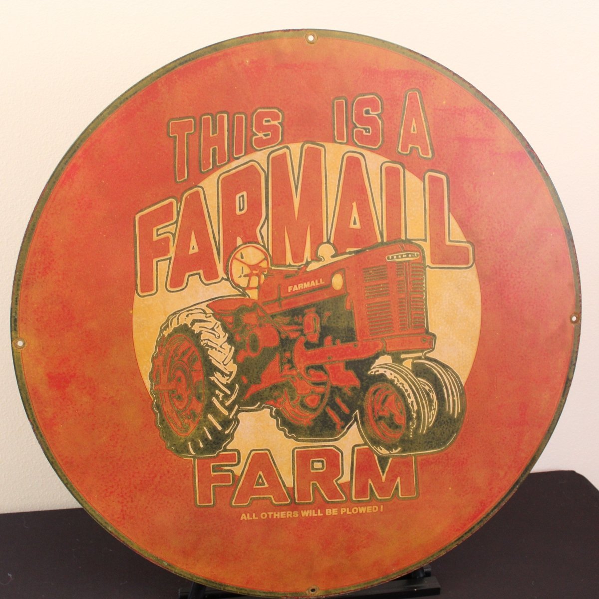 30in Farmall Farm Porcelain Enamel Sign - PORCELAIN ADVERTISING - Porcelain Sign