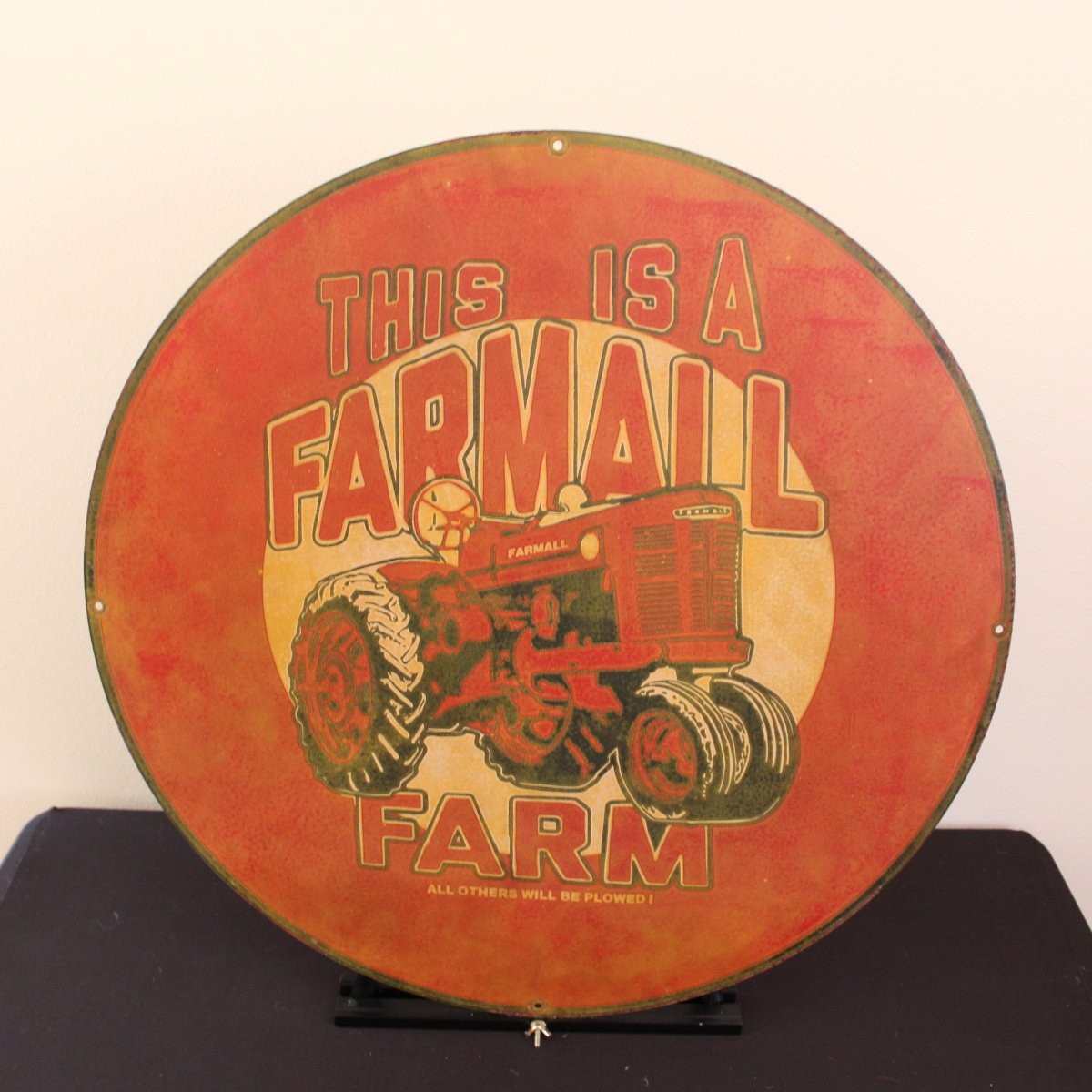 30in Farmall Farm Porcelain Enamel Sign - PORCELAIN ADVERTISING - Porcelain Sign