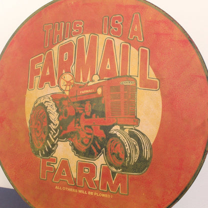 30in Farmall Farm Porcelain Enamel Sign - PORCELAIN ADVERTISING - Porcelain Sign