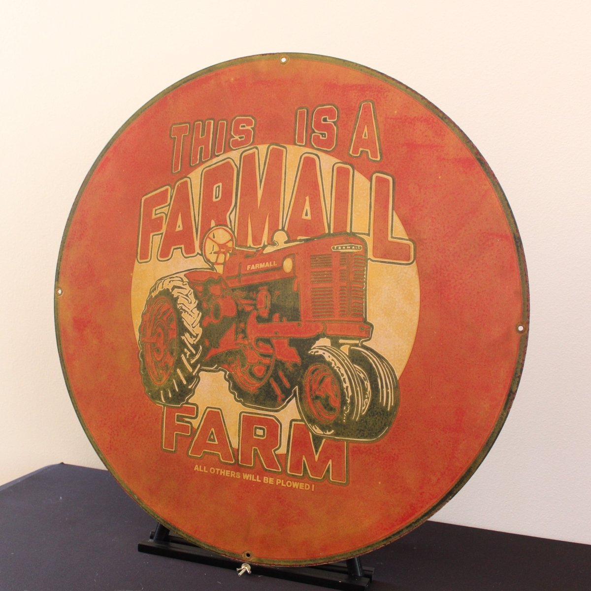 30in Farmall Farm Porcelain Enamel Sign - PORCELAIN ADVERTISING - Porcelain Sign