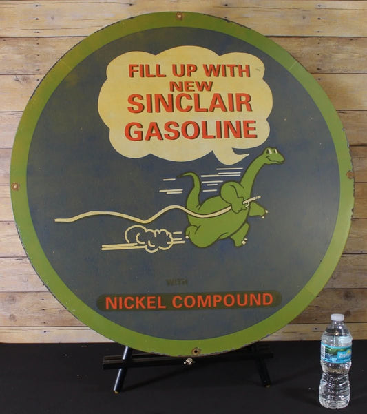 Buy Real Porcelain Signs Sinclair Gasoline Nickel Compound 