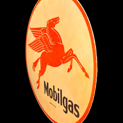 *Limited* Mobilgas Red Pegasus Double-Sided Large Porcelain Enamel on Steel (DS 30-Inch)