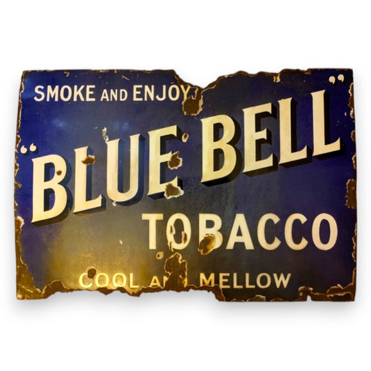 Blue Bell Tobacco Porcelain Enamel Vintage Metal Reproduction