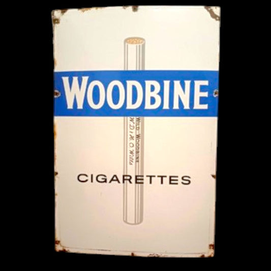 Woodbine Cigarretes  Porcelain Enamel Vintage Metal Reproduction