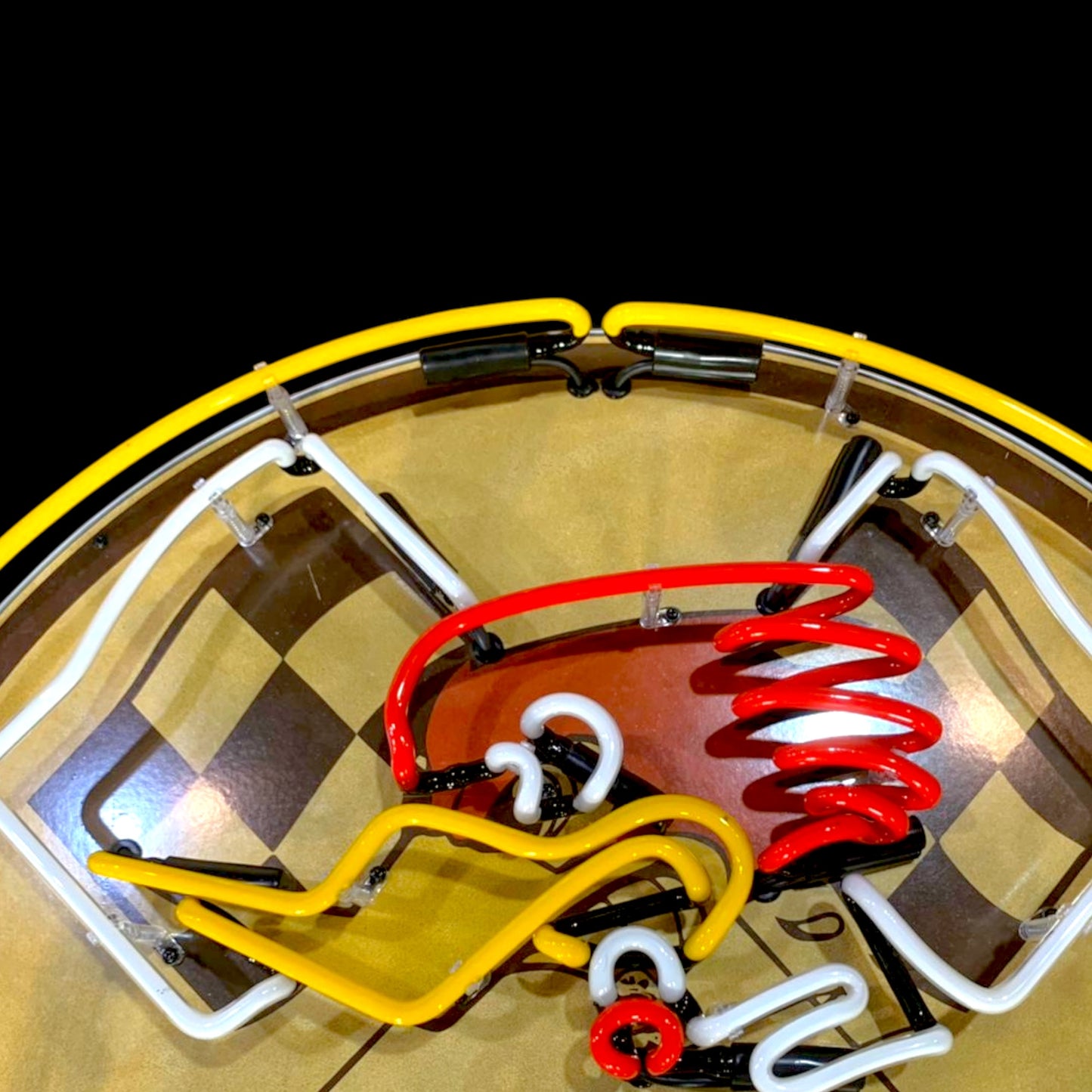 Hot Rod Garage Mr. Horsepower Neon Porcelain Sign with Can
