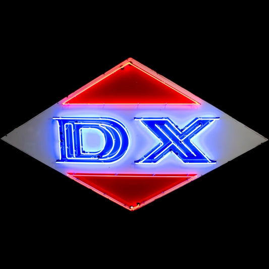 DX Orange Blue Glass Neon Porcelain Diamond Die Cut with Steel Can