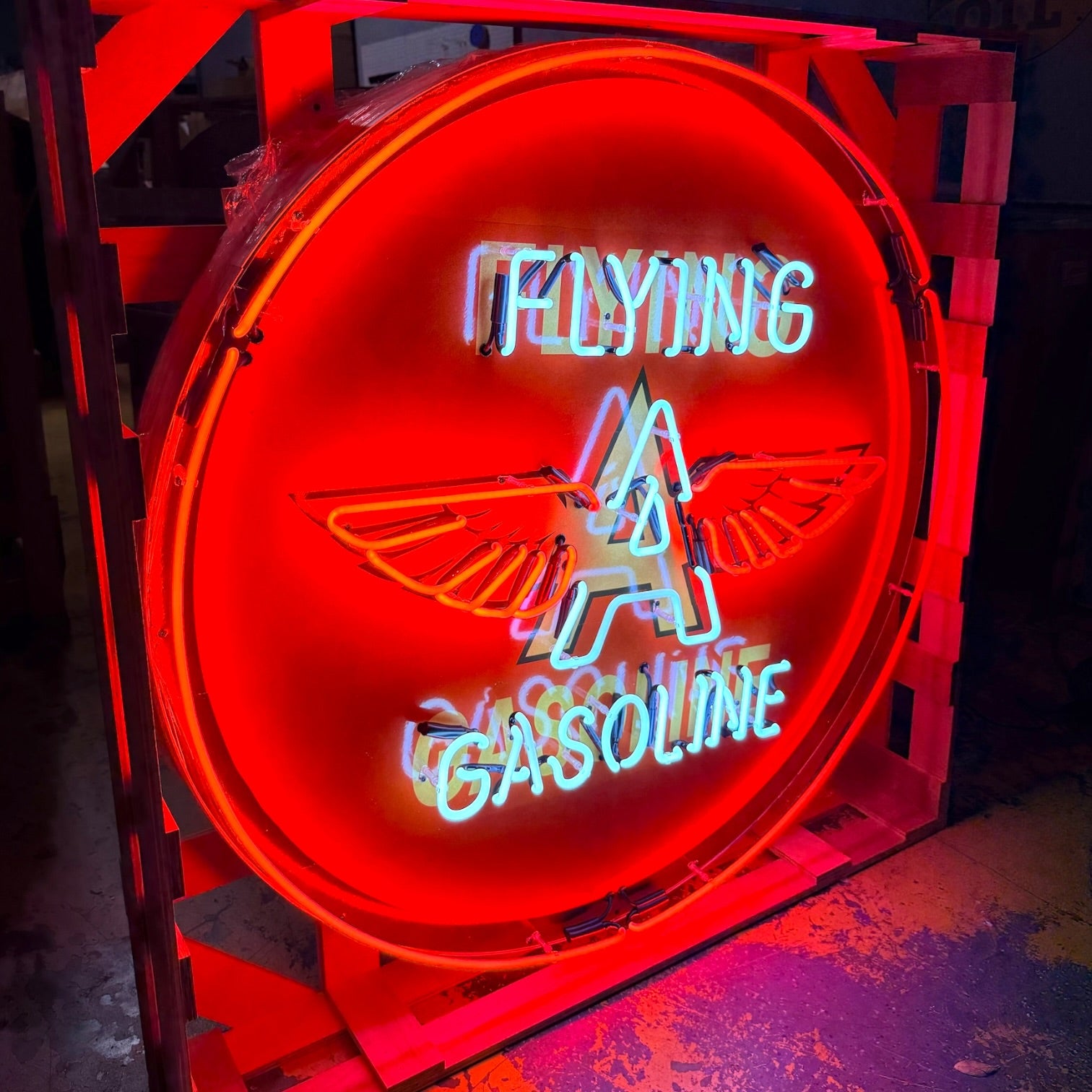 FLYING-GASOLIN USA ネオンサイン OPEN ジャンク FLYING-GASOLIN USA ネオンサイン OPEN ジャンク 【公式通販】