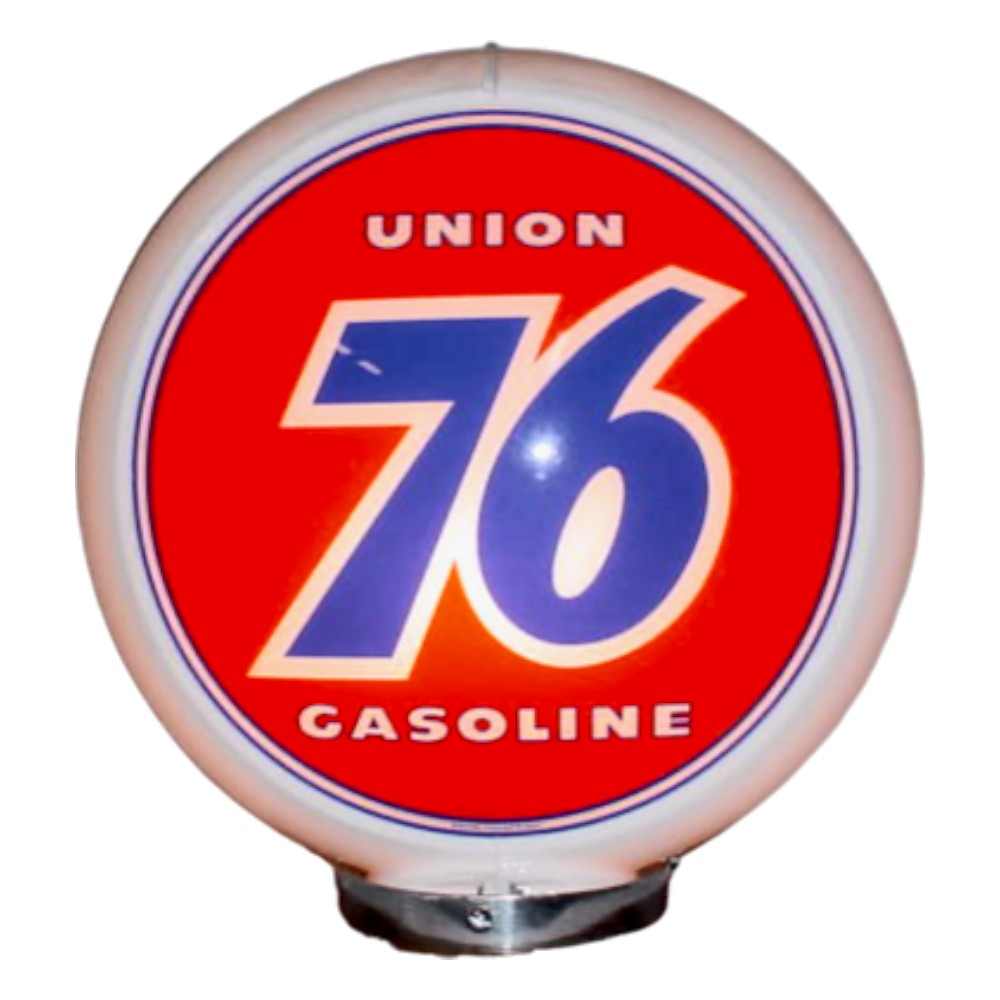 Union 76 Gasoline Lighted Globe Gas Pump Topper