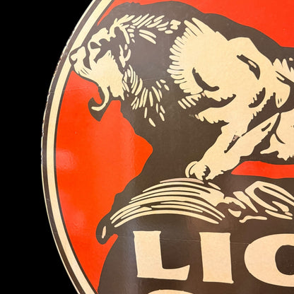 *Limited* Lion Oils Double-Sided Large Porcelain Enamel on Steel (DS 30-Inch)