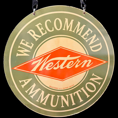*Limited* Western Ammunition Double-Sided Large Porcelain Enamel on Steel (DS 30-Inch)