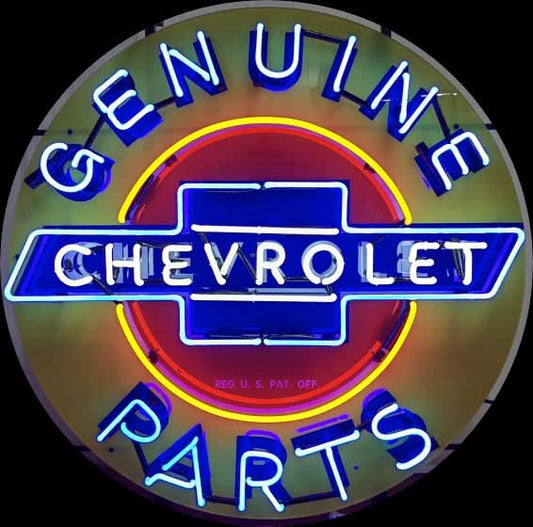 Find the Best Real Neon Genuine Chevrolet Parts Signs to Buy Online