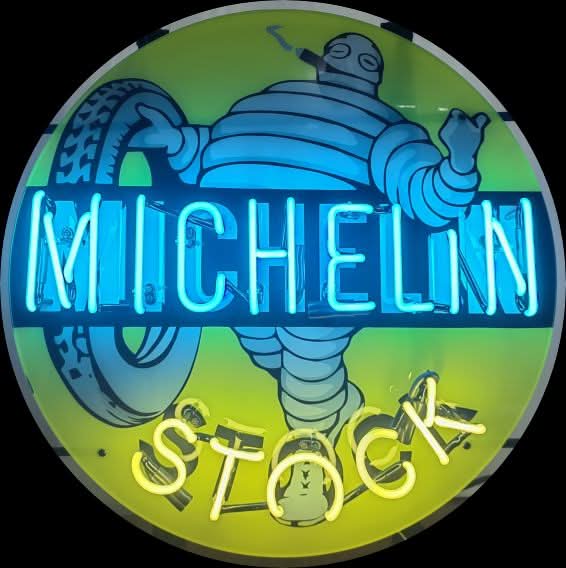 Find Vintage Neon Michelin Man Bibendum Stock Tires Signs Original or Reproduction