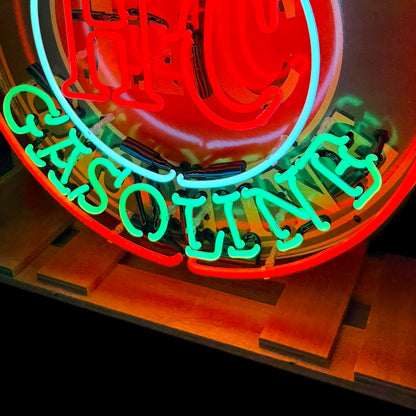 Sinclair HC Gasoline Neon Porcelain Sign with Can