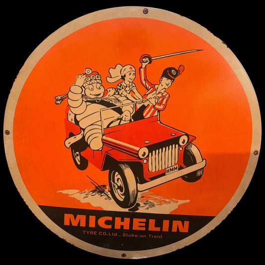 Michelin Stoke on Trent Porcelain Enamel Sign