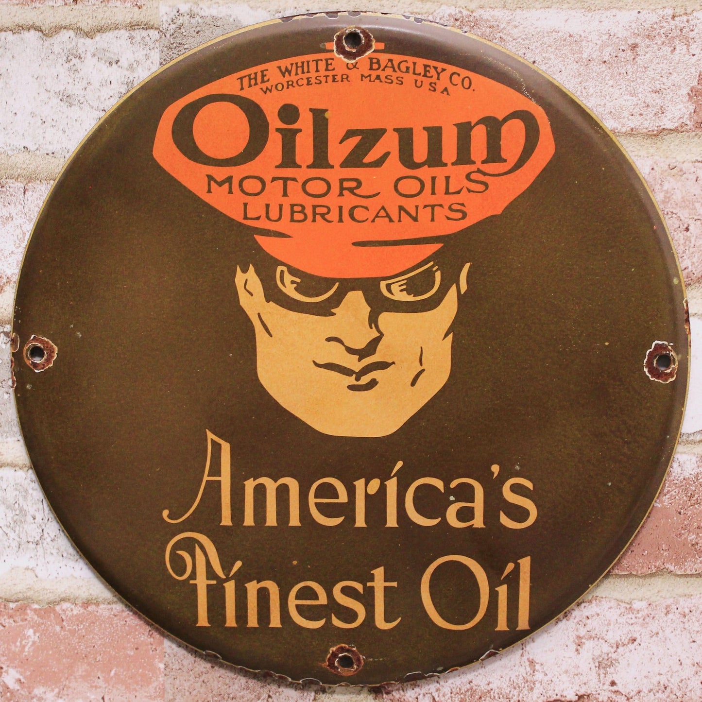 Find Vintage Porcelain Signs Oilzum America's Finest Oil 