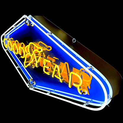 Classic Goodyear Wingfoot Diamond Neon Porcelain Dealership Style Sign with Steel Can