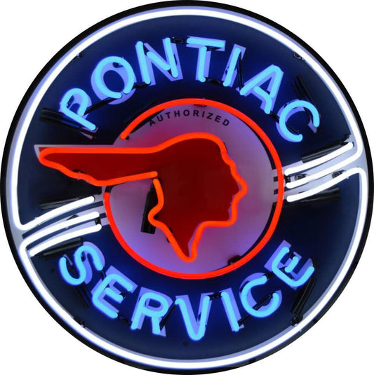 Find Vintage Neon Pontiac Authorized Service Signs Original or Reproduction
