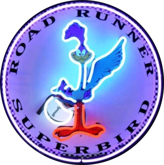 Shop Handcrafted Neon Road Runner Superbird Porcelain Signs with Can