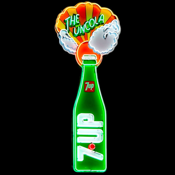1969年　セブンアップ　Uncola 看板　7up ディスプレイ　サイン SP-NE297-7up-uncola-neon-