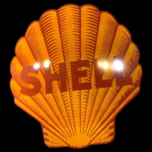 Shell Gasoline Scallop Porcelain Enamel Vintage Metal Reproduction