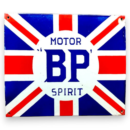 BP Motor Spirit Porcelain Enamel Vintage Metal Reproduction