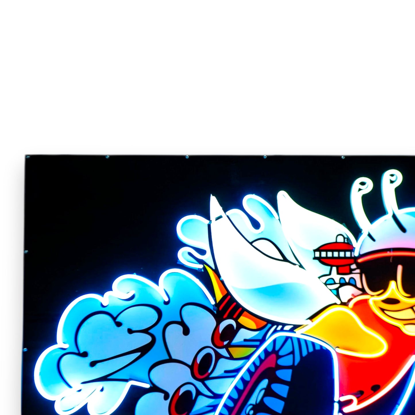 Dodge Scat Pack Super Bee - Real Glass Neon Sign with Porcelain Enamel - Retro Mopar & American Muscle Mascot